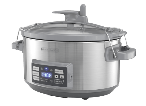 Hamilton Beach 33866 6 Quart Temp Tracker Slow Cooker - Black for sale  online