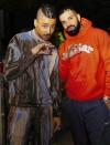 <p>Quincy Brown and Drake pose at Quincy's 30th birthday party on June 5 in Beverly Hills.</p>