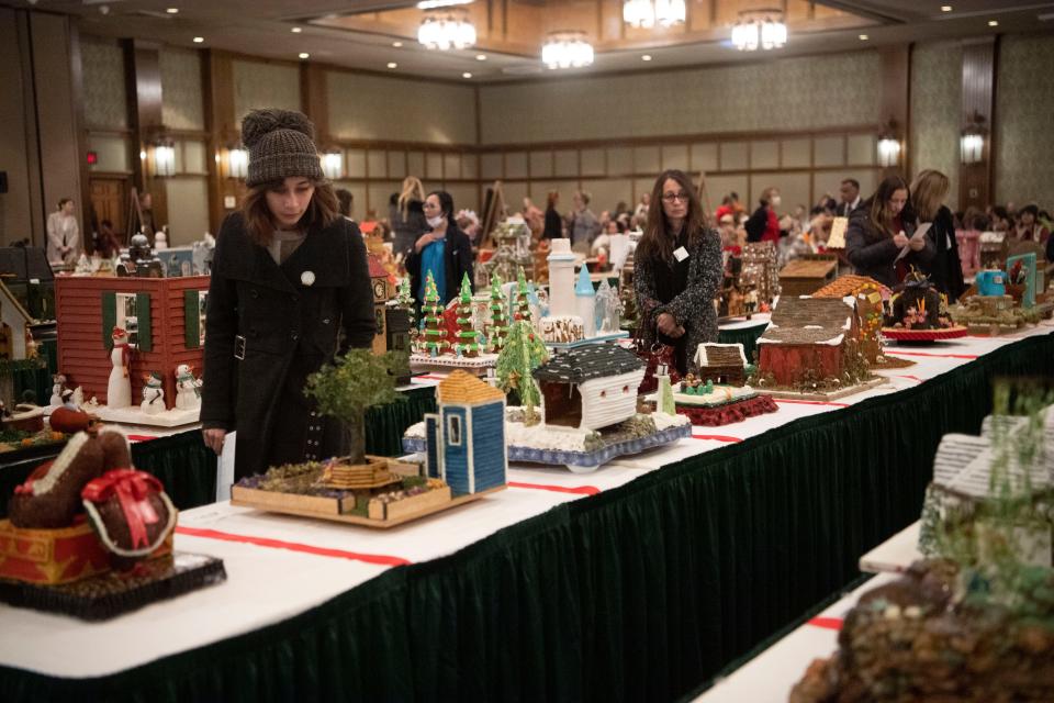 Scenes from the annual gingerbread house contest judging at the Omni Grove Park Inn November 21, 2022.