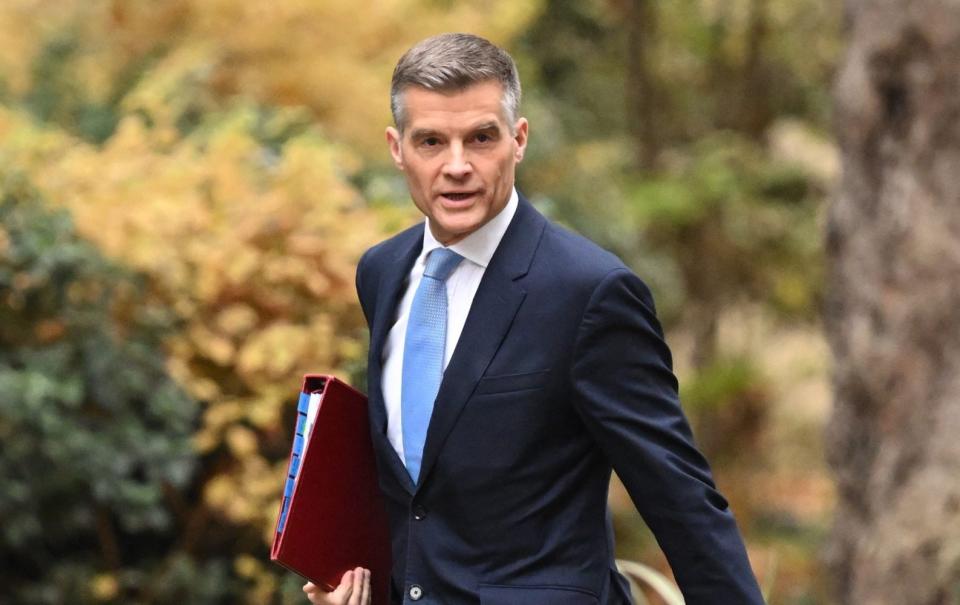 Mark Harper, the Transport Secretary, arrives in Downing Street this morning - Leon Neal /Getty Images Europe 