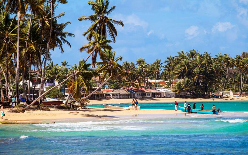 <p>If you want to feel like you’ve uncovered an opulent yet secluded spot with your betrothed, this Dominican Republic region is it. <a rel="nofollow noopener" href="http://www.godominicanrepublic.com/destinations/samana/" target="_blank" data-ylk="slk:Samaná;elm:context_link;itc:0;sec:content-canvas" class="link ">Samaná</a> is a sleepy and traditional town on the Samaná Peninsula, which drops off into the sparkling waters of Samaná Bay — home to thousands of humpback whales during mating season from December to March. For accommodation, couples must head to the dizzyingly beautiful isle of Cayo Levantado. Palm-tree lined beaches and chalky-white sands can be explored at the adults-only, five-star resort of <a rel="nofollow noopener" href="http://www.bahia-principe.com/en/resorts-in-dominican-republic/resort-cayo-levantado/" target="_blank" data-ylk="slk:Bahia Principe;elm:context_link;itc:0;sec:content-canvas" class="link ">Bahia Principe</a>.</p>