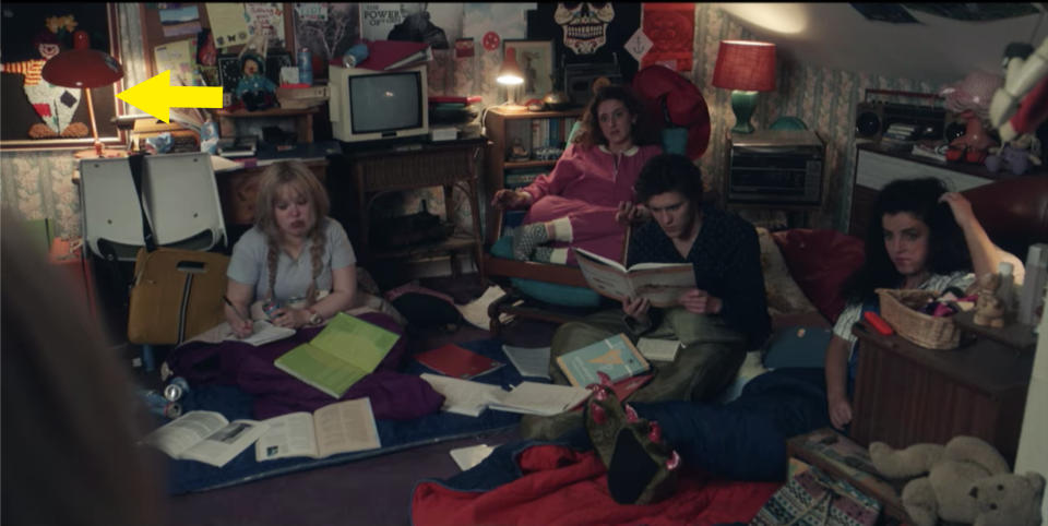 The derry girls studying in Erin's room