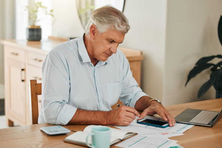 A 60-year-old man is reviewing his financial plan for retirement. 