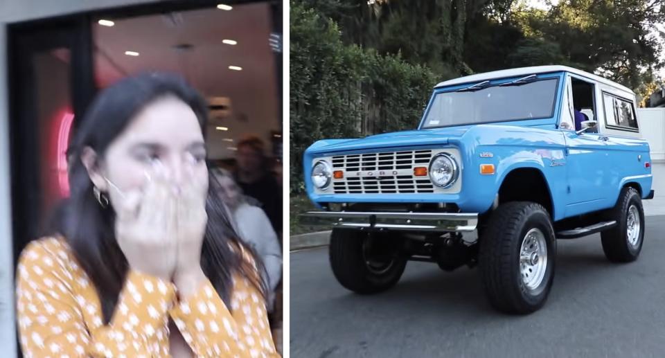 Dobrik said both Noel and her mom loved baby blue Broncos.