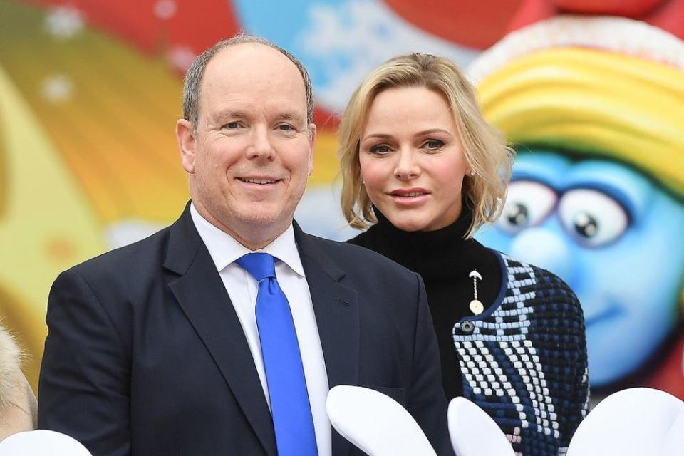 Princess Charlene and Prince Albert on December 18, 2019. | Stephane Cardinale - Corbis/Corbis via Getty