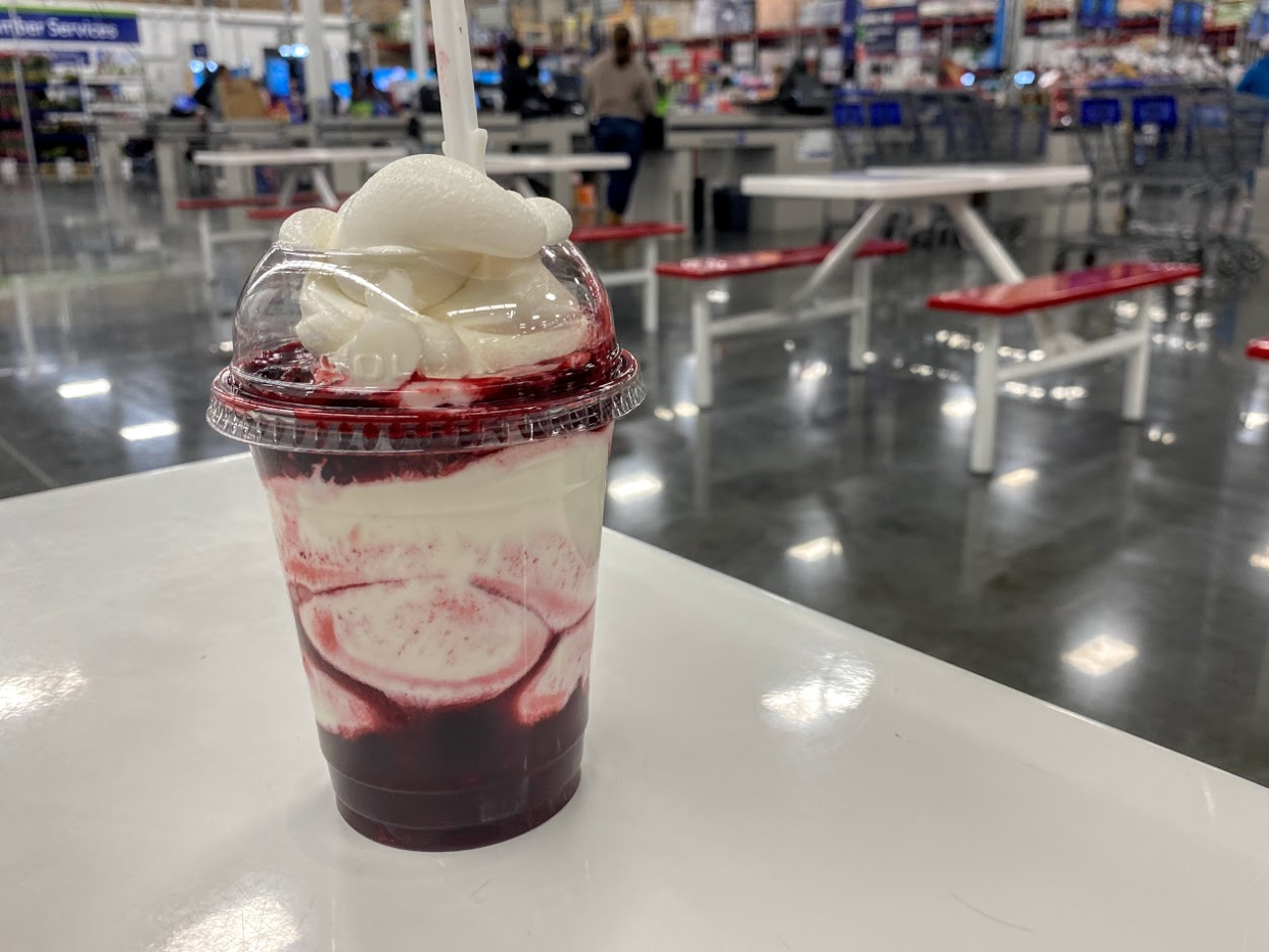 Sam's Club cafe berry sundae