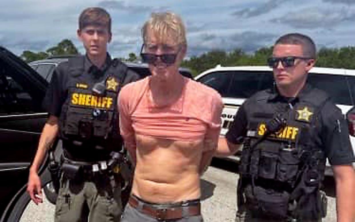 Ryan Wesley Routh is apprehended by members of Martin County Sheriff's Office