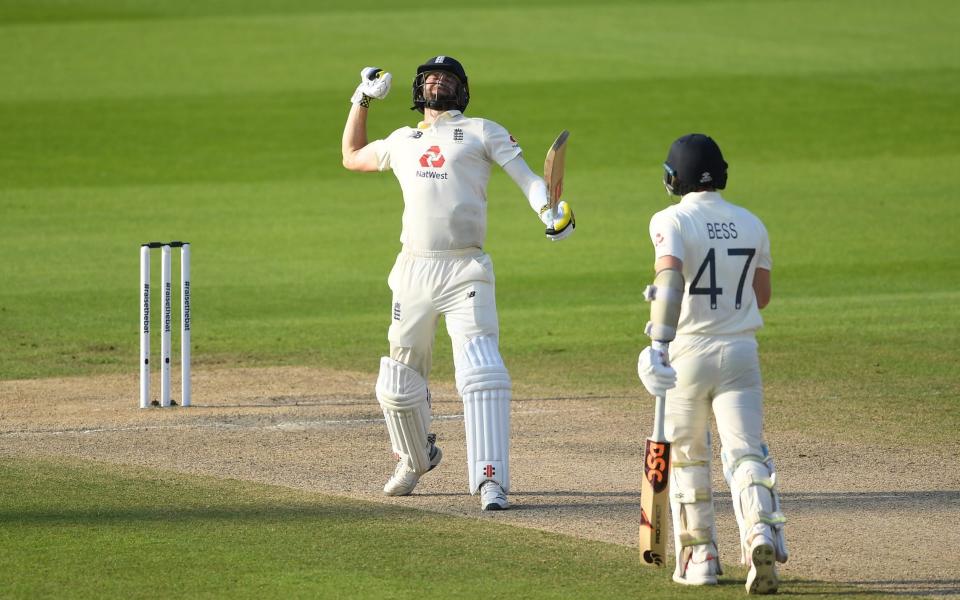 Chris Woakes finished unbeaten on 84 to seal the win for England - GETTY IMAGES