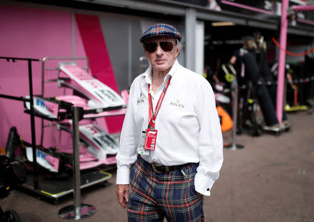 Motoracing - Formula One F1 - Monaco Grand Prix - Circuit de Monaco, Monte Carlo, Monaco - May 24, 2018 Jackie Stewart looks on before practice REUTERS/Benoit Tessier