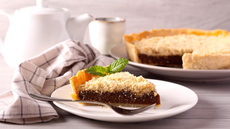 Slice of shoofly pie