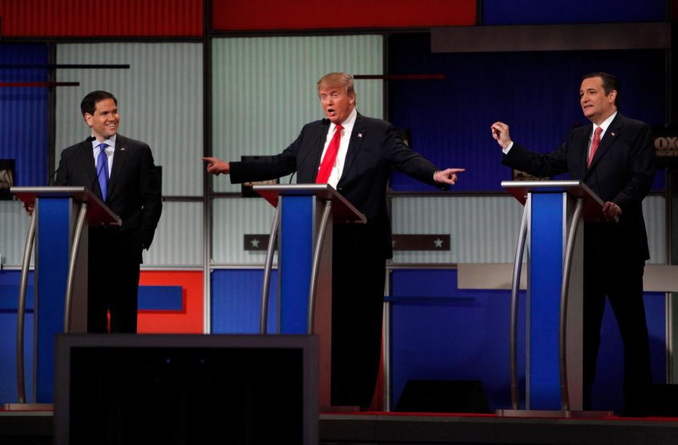 Marco Rubio Donald Trump Ted Cruz Debate