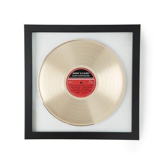 Personalized Metallic LP Record