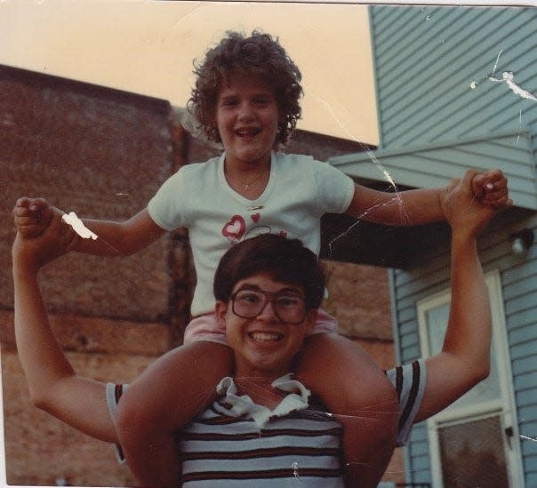 Bonnie Jean Feldkamp and her brother.