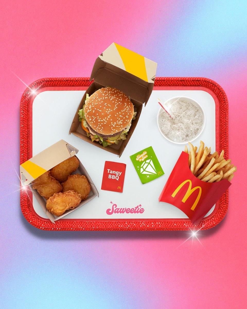 McDonald's has unveiled its next celebrity meal, The Saweetie Meal.