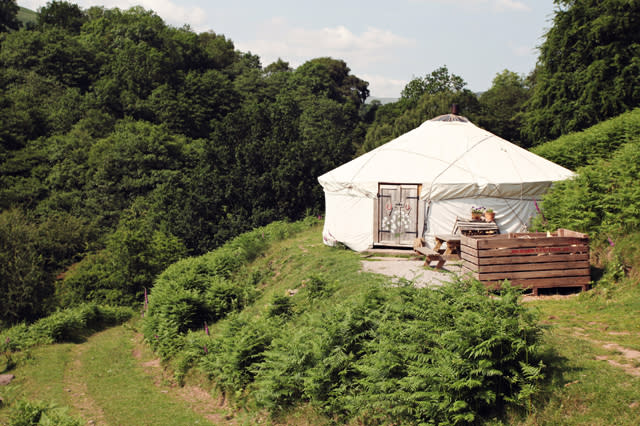 yurt in wales