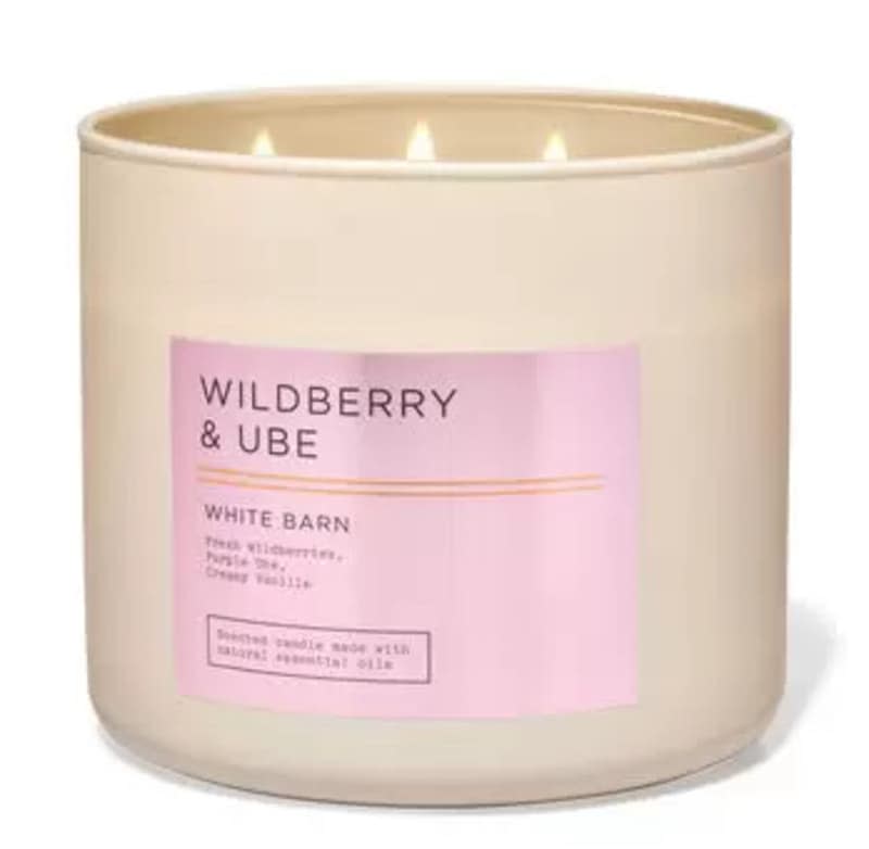White Barn Wildberry & Ube 3-Wick Candle