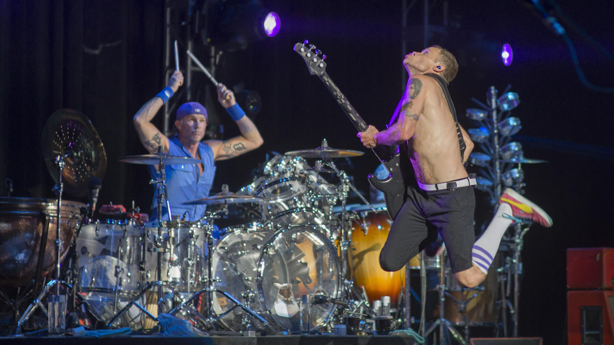  Red Hot Chili Peppers play a concert on May 11, 2013 at Memorial Coliseum in Portland, Oregon  