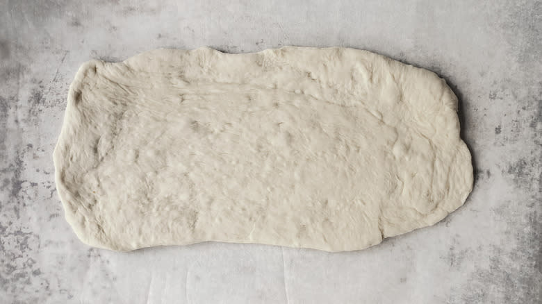 dough on baking sheet