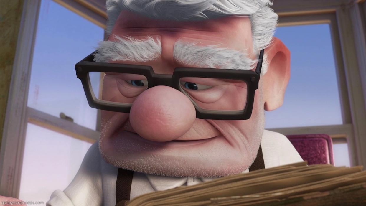  Carl in Up looking back at memories with Ellie 