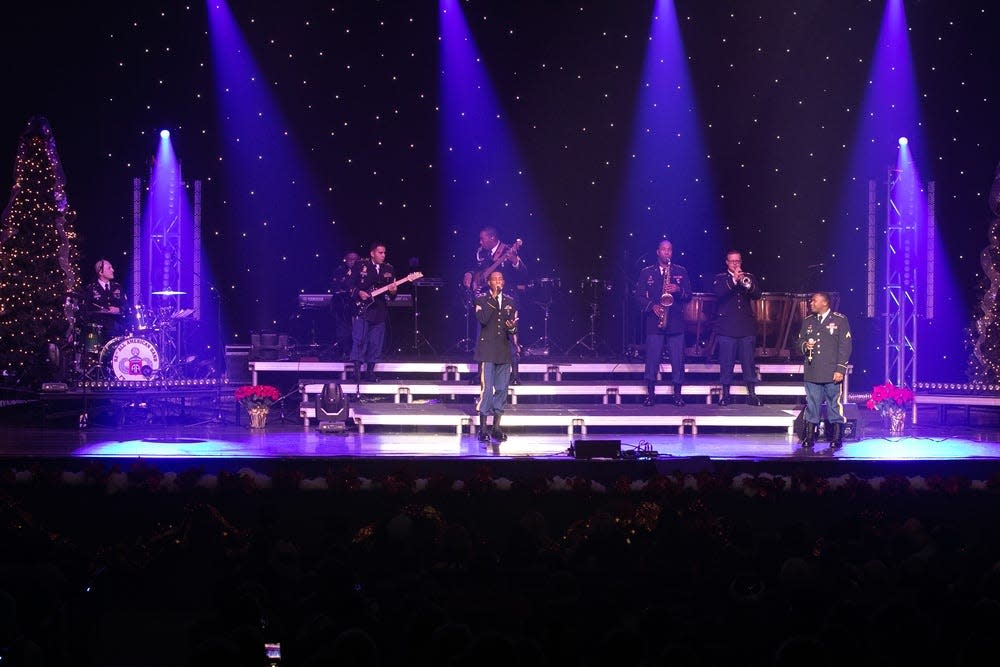 The 82nd Airborne Division Band and Chorus performs holiday classics during the December 2018 All American Holiday Concert at the Crown Theater in Fayetteville. This year's concert is scheduled for Dec. 10, 2021.