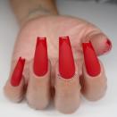 <p>Crazy designs might not be your thing (fair), but a simple change in texture, like the glossy tips on these otherwise matte nails, add a little somethin' extra.</p><p><a rel="nofollow noopener" href="https://www.instagram.com/p/BrBduImnFfK/" target="_blank" data-ylk="slk:See the original post on Instagram" class="link ">See the original post on Instagram</a></p>