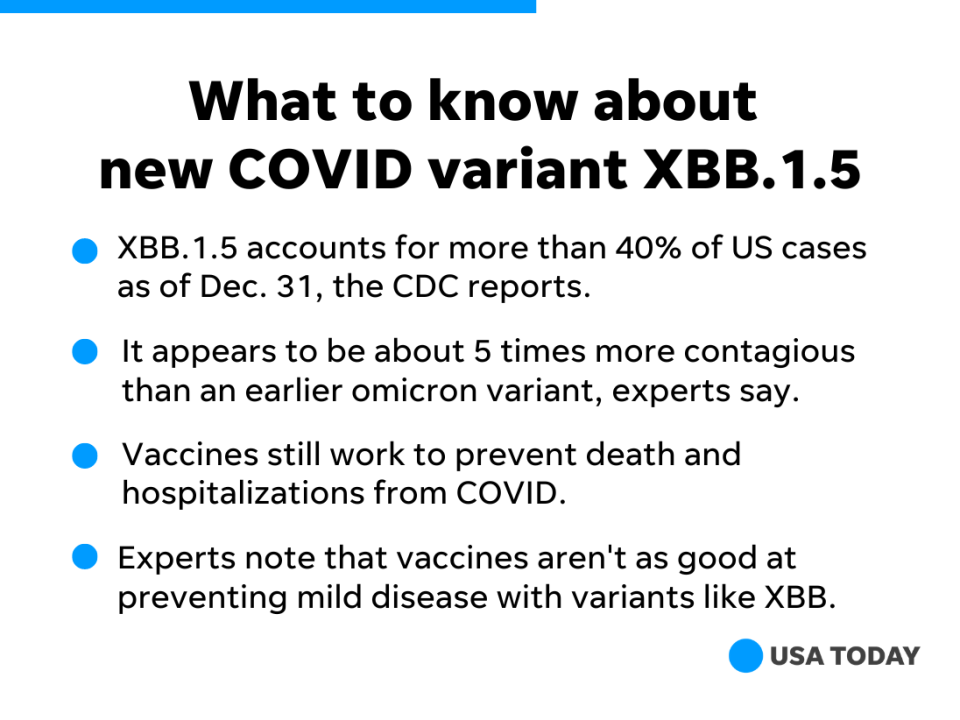 XBB.1.5 is now the dominant COVID variant across the U,S.