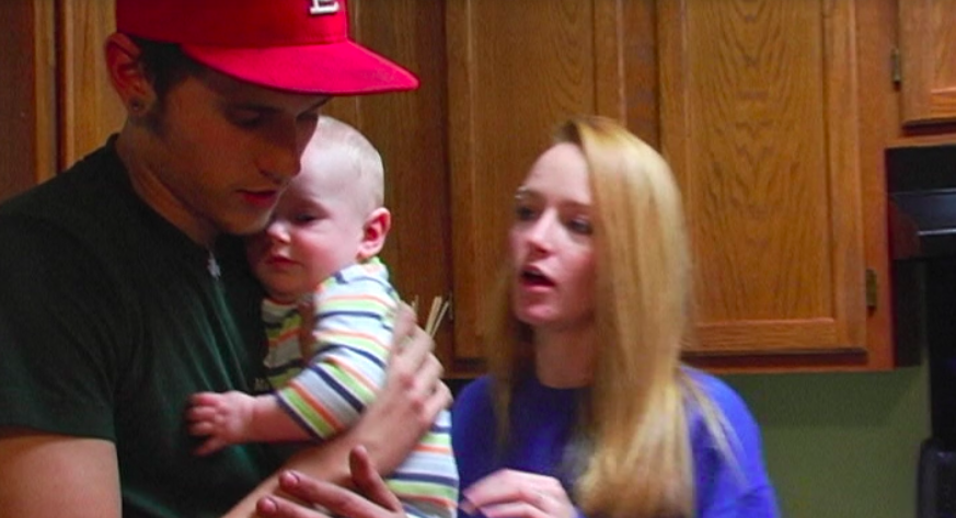 the three of them in a kitchen being miserable