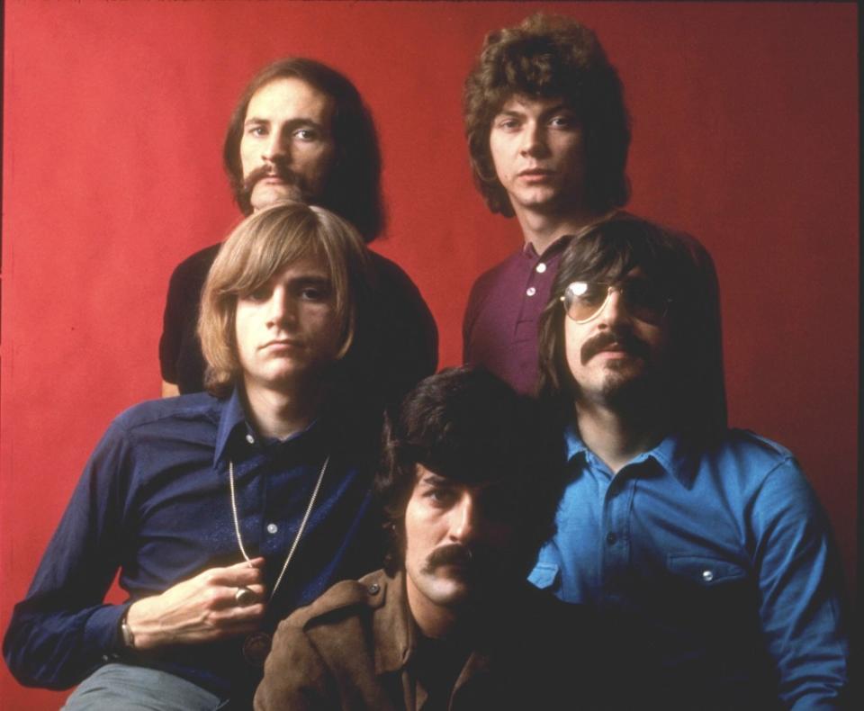 The Moody Blues in 1969: From left, Pinder, Lodge, Edge, Thomas and Hayward. WireImage