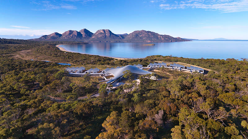 <strong>Saffire Freycinet, Tasmania</strong> Boutique escape: For a quiet wilderness retreat on the coast of Tasmania, escape to Saffire Freycinet. Pamper yourself with spa treatments specially prepared to suit your needs, and then finish the day in the resort's panoramic restaurant tasting a multi-course degustation of food fresh from the paddock or water. With 20 suites and tailored one-on-one service, you'll be one of a few relaxing in a suite with its own private courtyard. Book a stay now with this great sale at HotelClub using the code SALE12