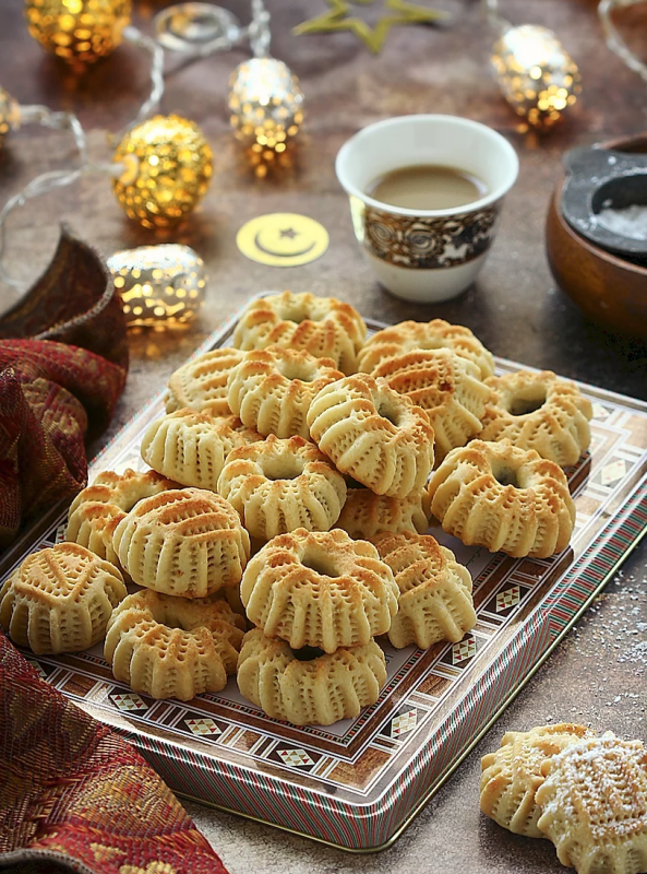 <p>Ma'amoul are a very famous kind of cookies in the Middle Eastern area, and usually are prepared in celebration of both Eid Al-Fiter and Eid Al-Adha. Ma'amoul are typically filled with different fillings and come with various shapes. They can be stuffed with date paste, ground flavored pistachios and ground walnuts that could be flavored with cinnamon.</p><p><strong>Get the recipe: <a href="http://www.kitchenmaestro.net/single-post/2017/06/20/Maamoul-Middle-eastern-date-filled-cookies" rel="nofollow noopener" target="_blank" data-ylk="slk:Ma'amoul (Middle Eastern Date-Filled Cookies);elm:context_link;itc:0;sec:content-canvas" class="link ">Ma'amoul (Middle Eastern Date-Filled Cookies)</a></strong></p>