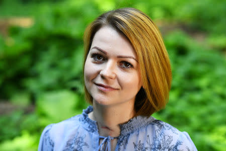 Yulia Skripal, who was poisoned in Salisbury along with her father, Russian spy Sergei Skripal, speaks to Reuters in London, Britain, May 23, 2018. REUTERS/Dylan Martinez/Files