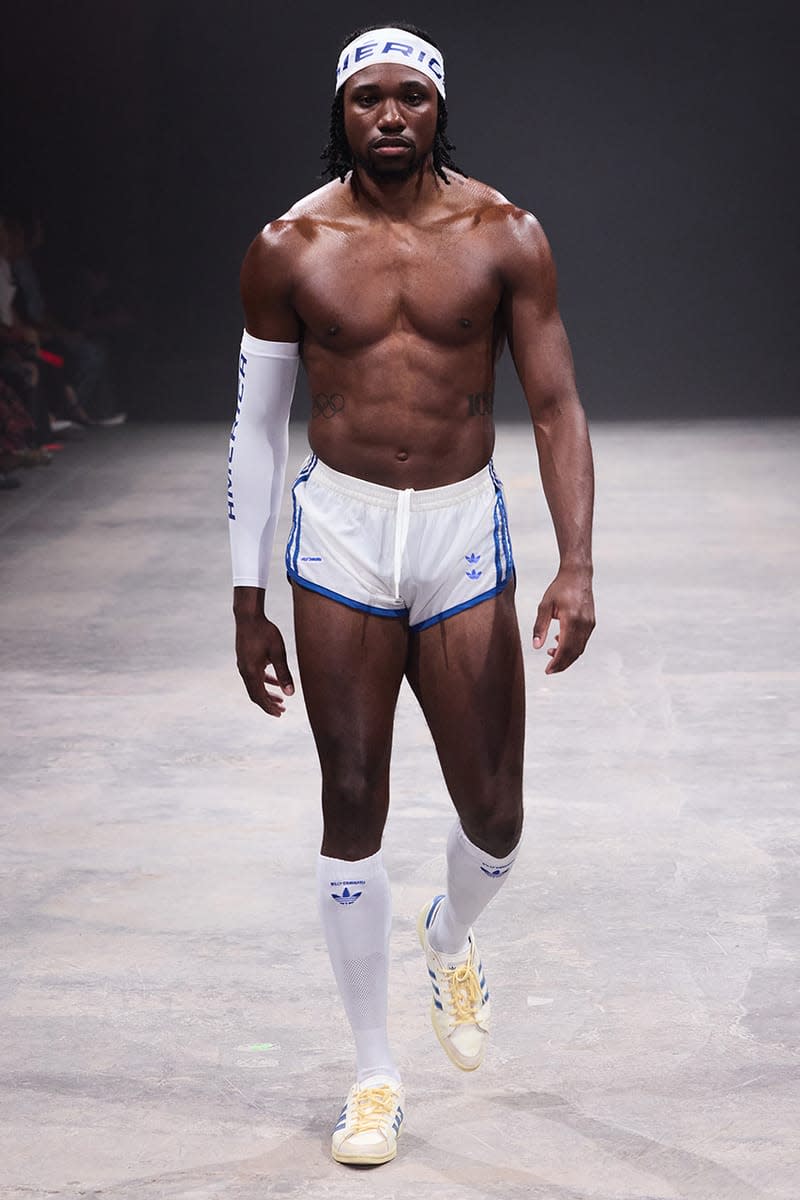 Athletes, SS25, Runway, London Fashion Week, Paris Fashion Week, New York Fashion Week, Noah Lyles, Jordan Chiles, Declan Rice, Sagg Napoli, Willy Chavarria, Dior, Kim Shui, Labrum, Hugo Boss, Christian Louboutin 