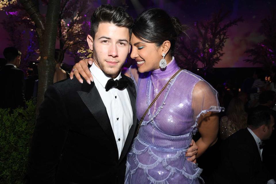 Nick Jonas and Priyanka Chopra at the Chopard Love Night Dinner