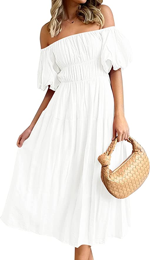 off-the-shoulder sundress