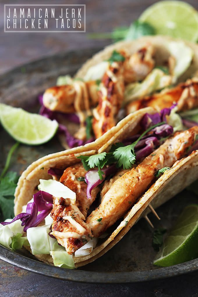 Jamaican Jerk Chicken Tacos