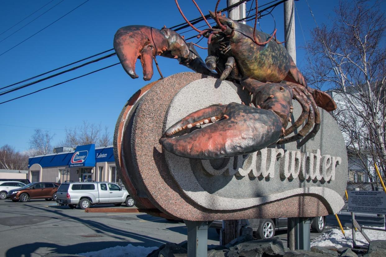 A sign for Clearwater Seafoods in Bedford, N.S. (Robert Short/CBC - image credit)