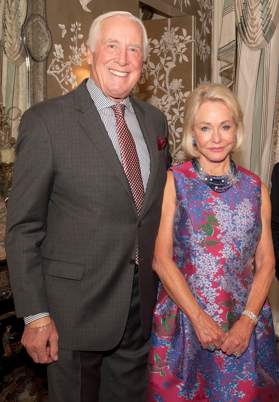 Ambassador Mary Ourisman Dawkins will be invested as a Dame in the Royal Order of Francis I, a dynastic honor institution. She is shown with her husband, retired Brig. Gen. Peter Dawkins.