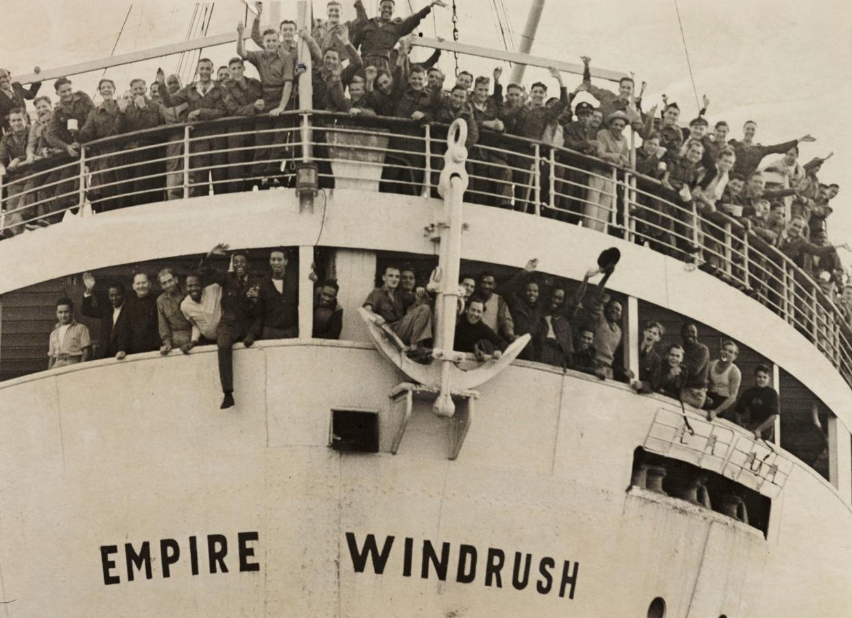 The 'Empire Windrush' arriving from Jamaica, 1948 (Daily Herald Archive/SSPL via Getty Images)