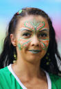 POZNAN, POLAND - JUNE 18: A Ireland fan enjoys the atmosphere ahead of the UEFA EURO 2012 group C match between Italy and Ireland at The Municipal Stadium on June 18, 2012 in Poznan, Poland. (Photo by Christof Koepsel/Getty Images)