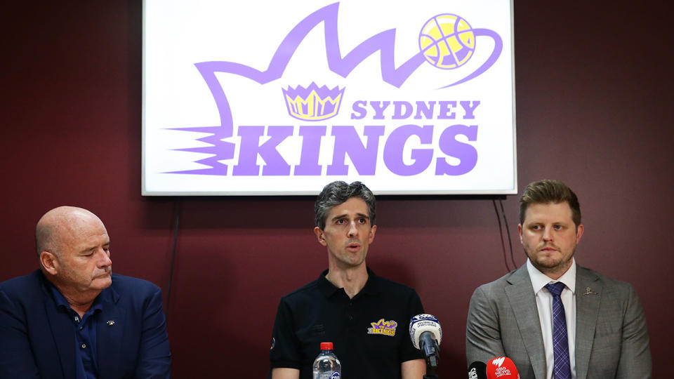 The Sydney Kings, pictured here with their Opera House logo.