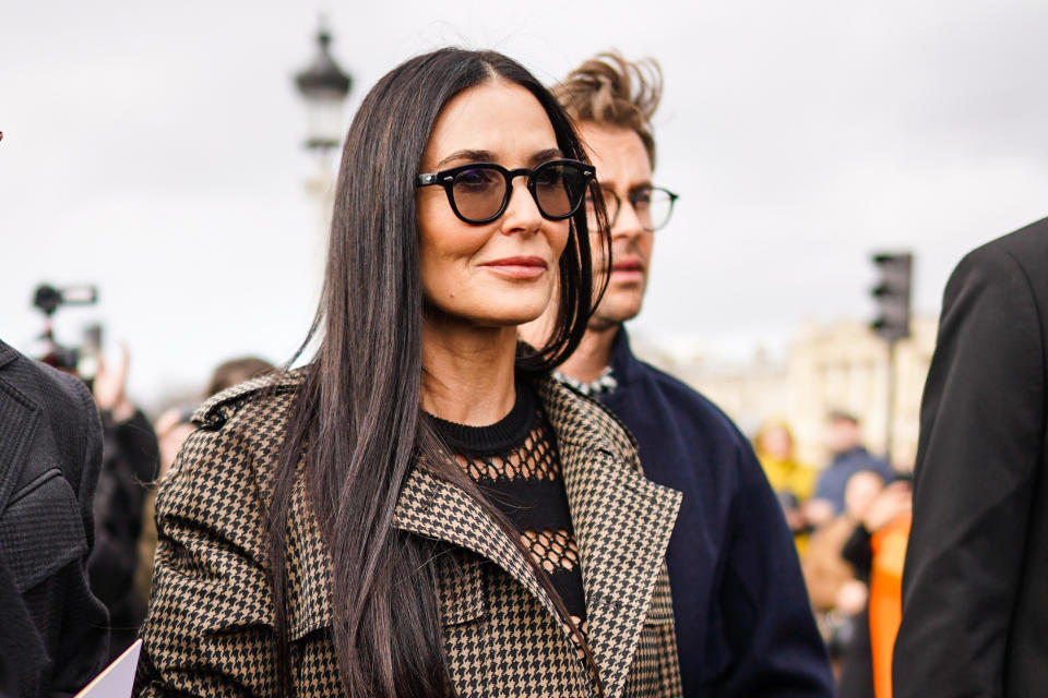 Demi Moore says she had to learn to love herself in order to heal from divorces, maintain sobriety.