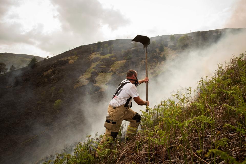 Wildfires are more frequent on a warming planet, and also exacerbate the problem (Getty Images)