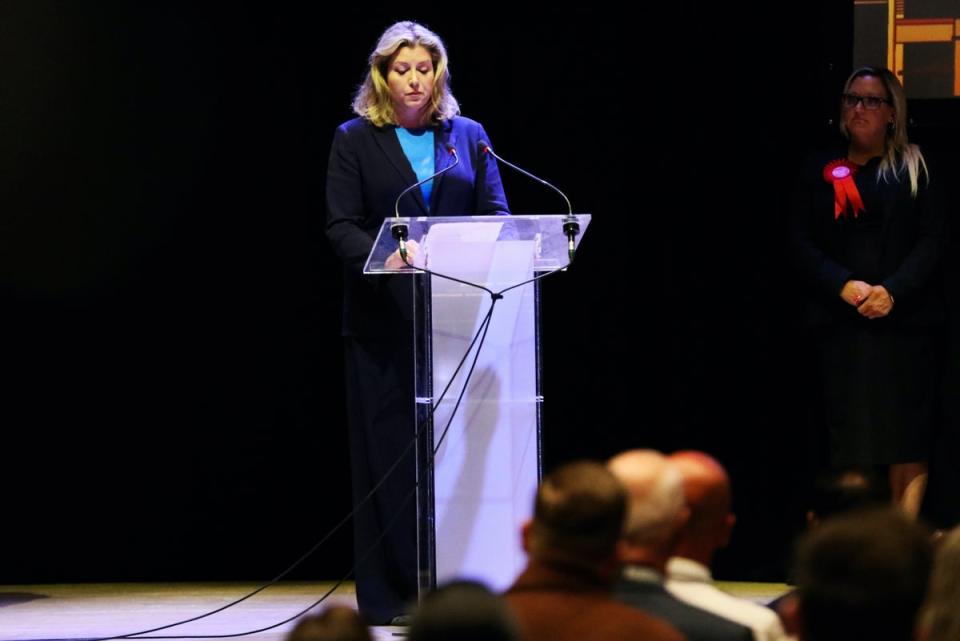 Penny Mordaunt was a Tory leadership hopeful who failed to be re-elected (Getty Images)