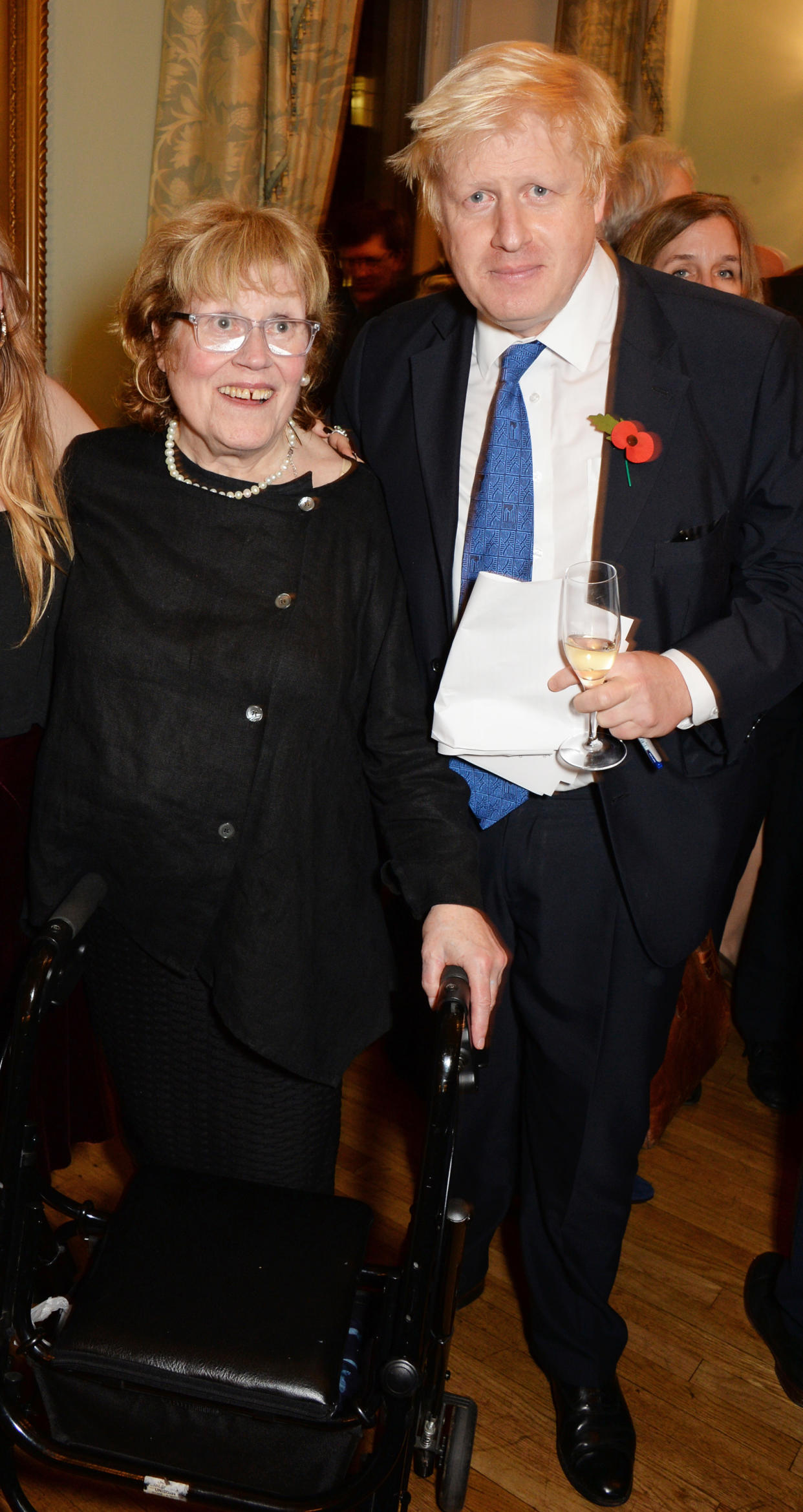 LONDON, ENGLAND - OCTOBER 22:  Mayor of London Boris Johnson (R) and mother Charlotte Johnson Wahl attend the launch of Boris Johnson's new book 