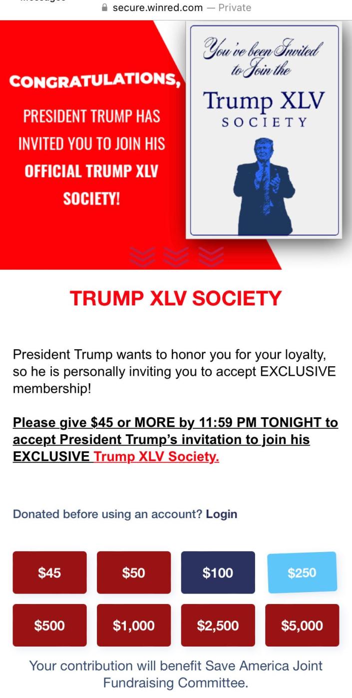 انجمن ترامپ XLV