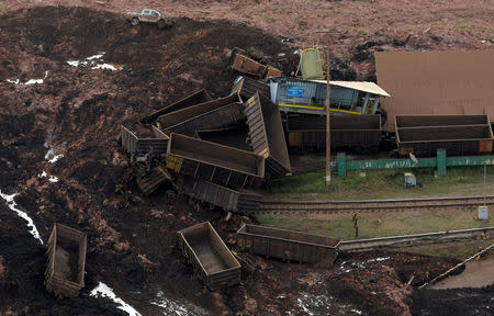 FILE PHOTO: General view from above of a dam owned by Brazilian miner Vale SA that burst, in Brumadinho, Brazil January 25, 2019. REUTERS/Washington Alves/File photo