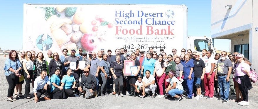 Sen. Scott Wilk recently recognized Hesperia-based High Desert Second Chance Food Bank and Apple Valley-based Hitt Plumbing.