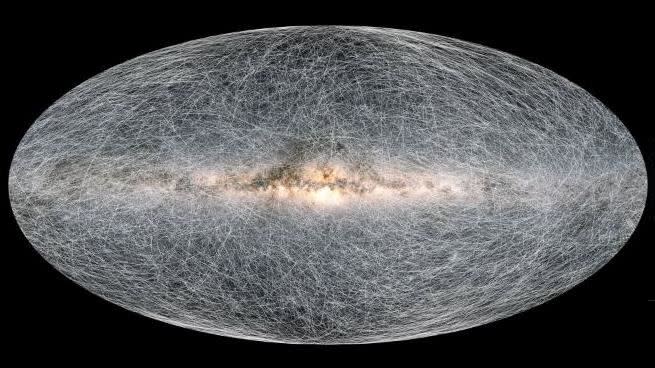 ESA公布新的銀河系地圖。（圖／取自歐洲太空總署）