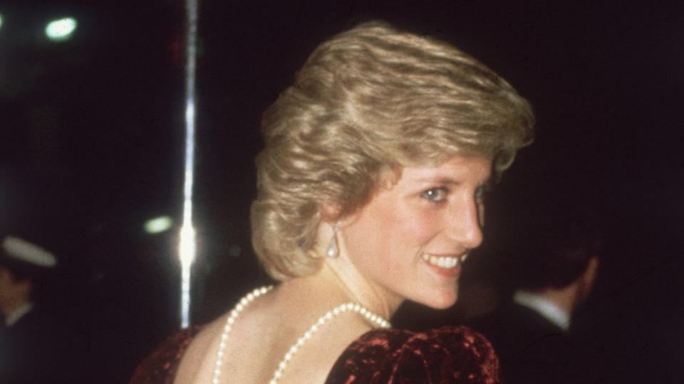 Diana (1961 - 1997), the Princess of Wales, attends the film premiere of 'Back To The Future'