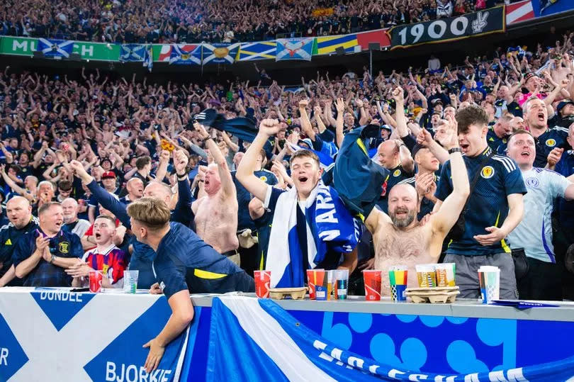 Scotland fans at Germany v Scotland